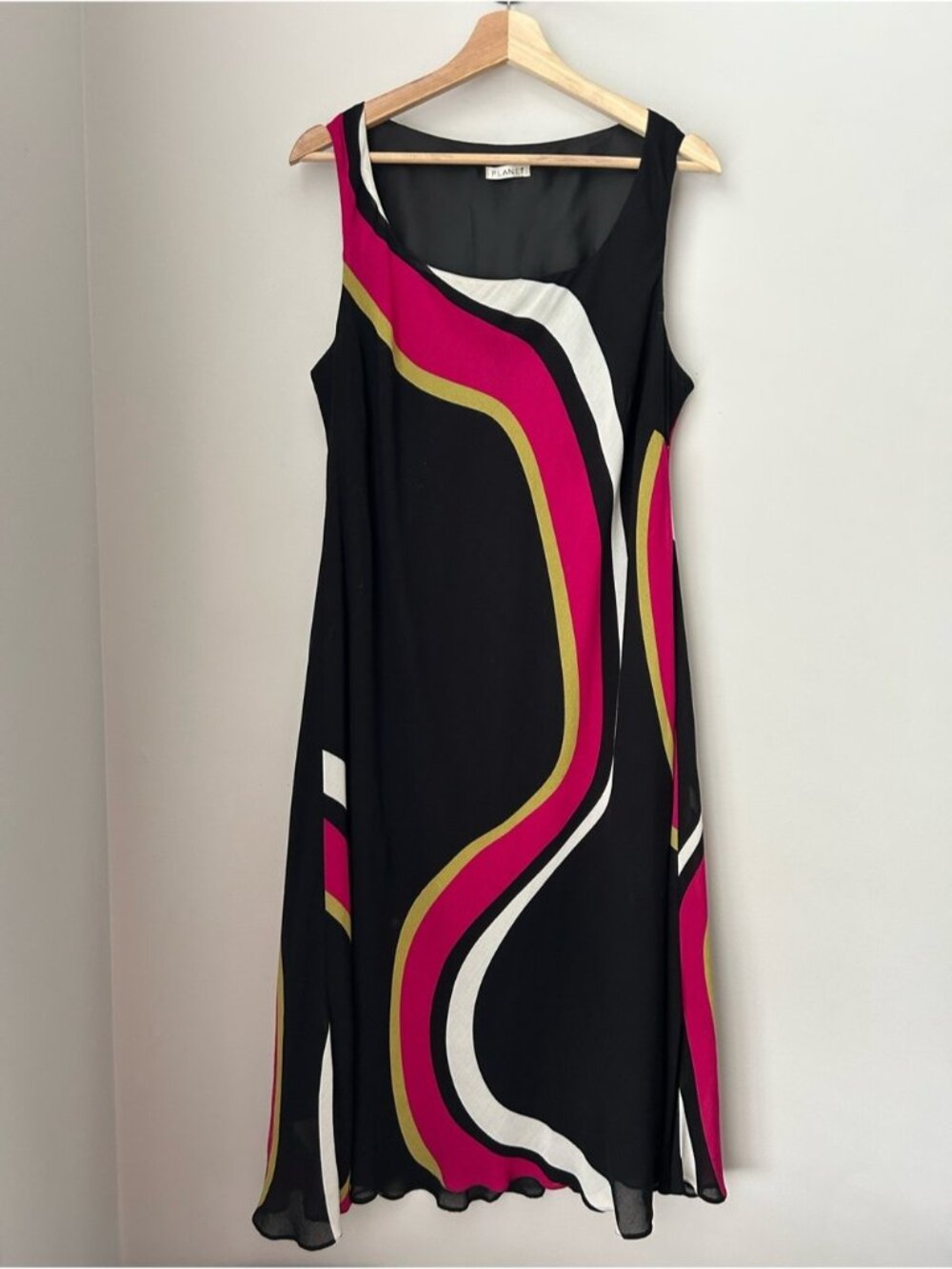 Planet Sleeveless Swirl Dress